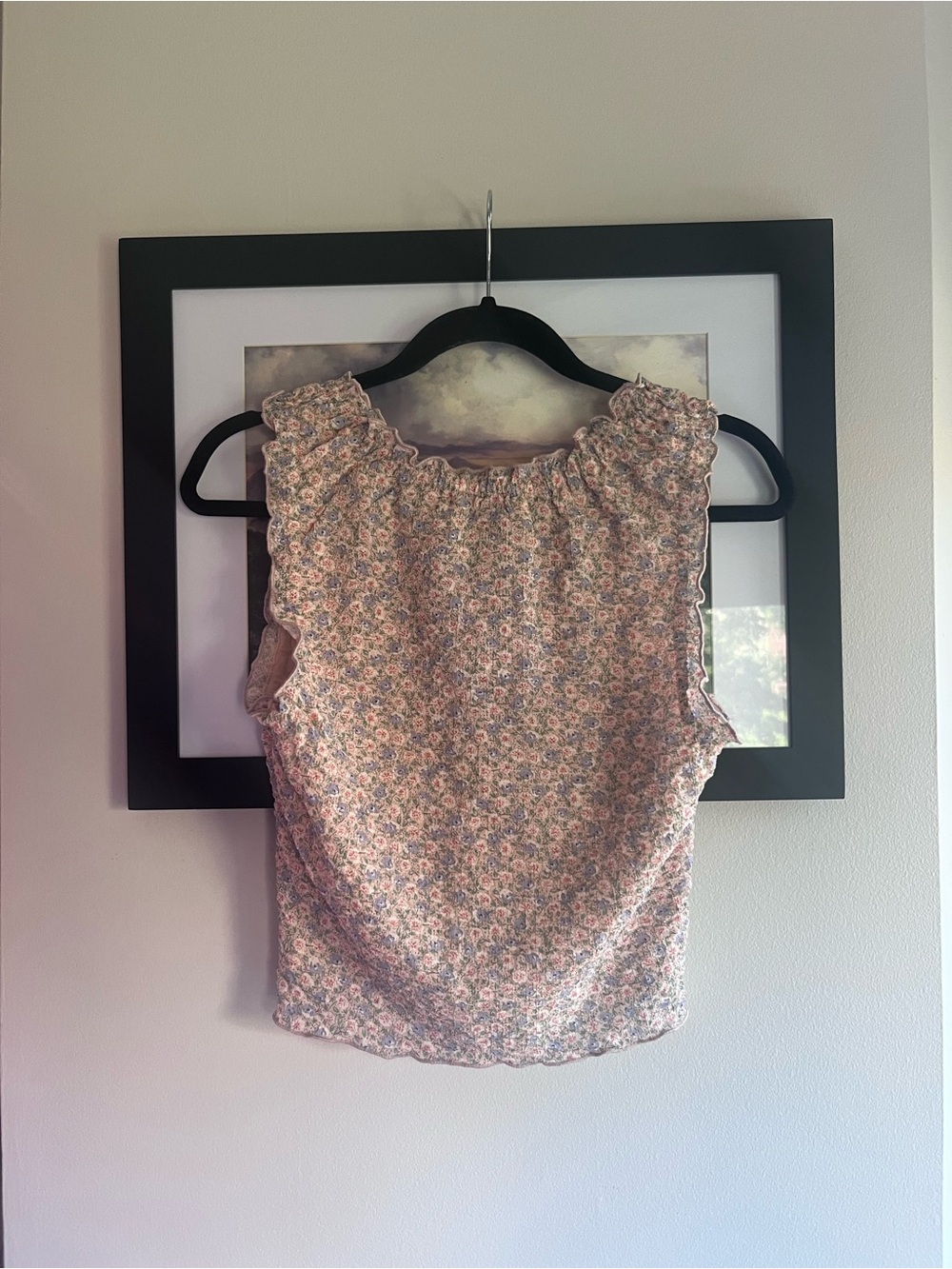 Altar’d State Lara Ruffle Trim Floral Tank - Picture 2 of 4